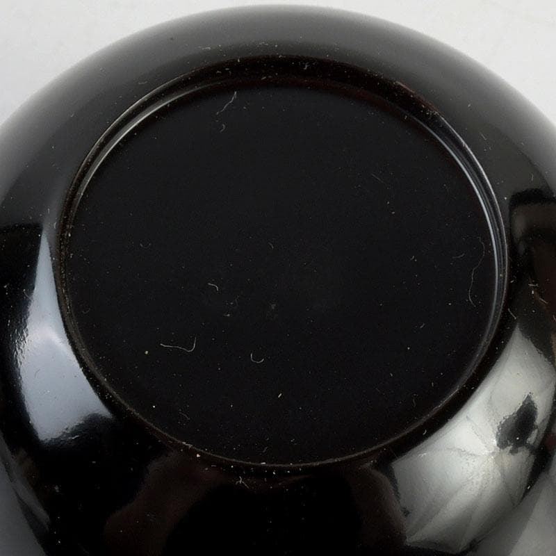 茶道具　輪島塗　稲忠謹製　笹蒔絵　棗　共布共箱　V　9359