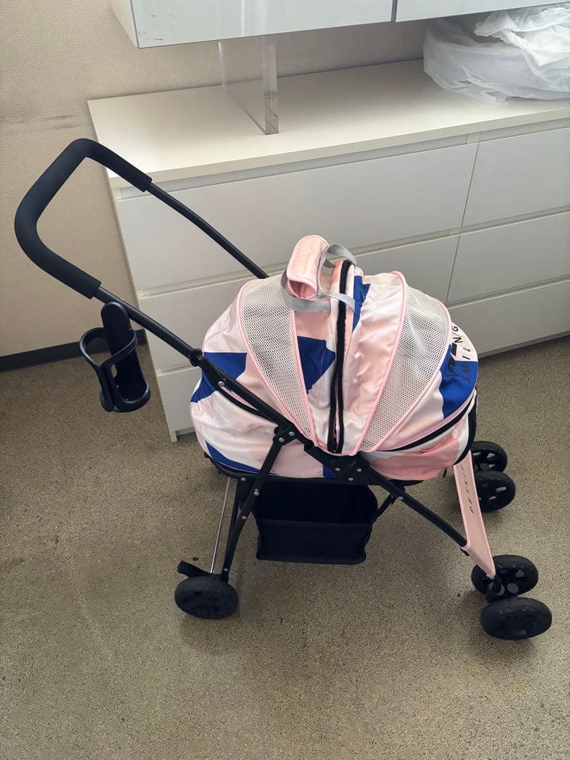 PETKIT ペットカート　4輪バギー　折りたたみ式　ピンク　説明書付き