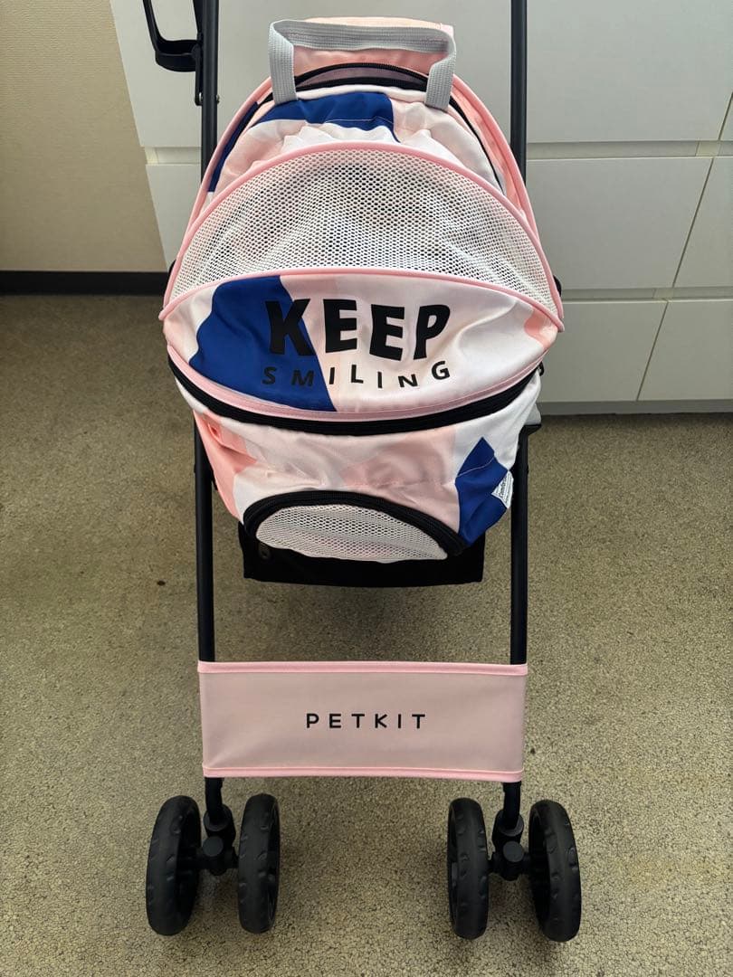 PETKIT ペットカート　4輪バギー　折りたたみ式　ピンク　説明書付き