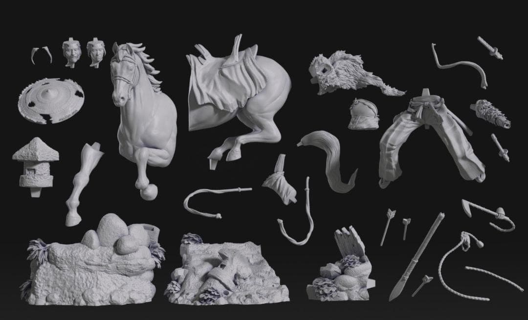 Ghost of Yotei 1/10 未塗装未組立 フィギュア ガレージキット