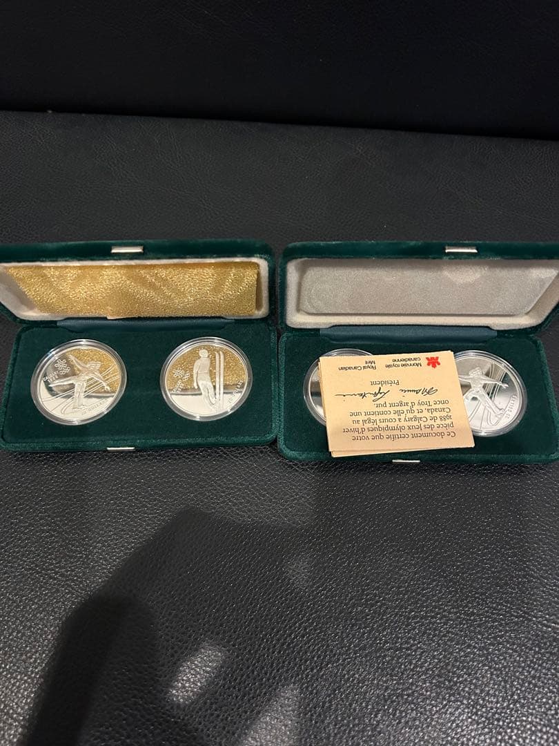 SV925 カルガリーオリンピック　記念銀貨 1988年カナダ 2セット