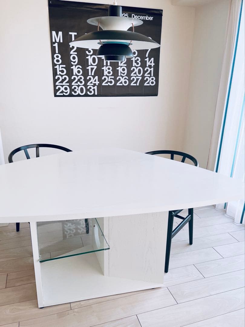 【わふわふ】希少！ オーダー TECTA M21ダイニングテーブル 白