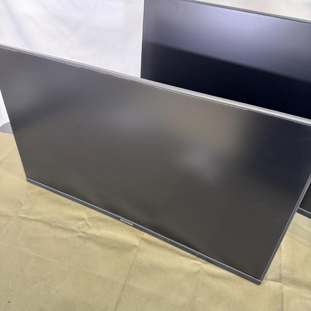 2個 27インチ アイリスオーヤマ モニター RLD-27AF-B