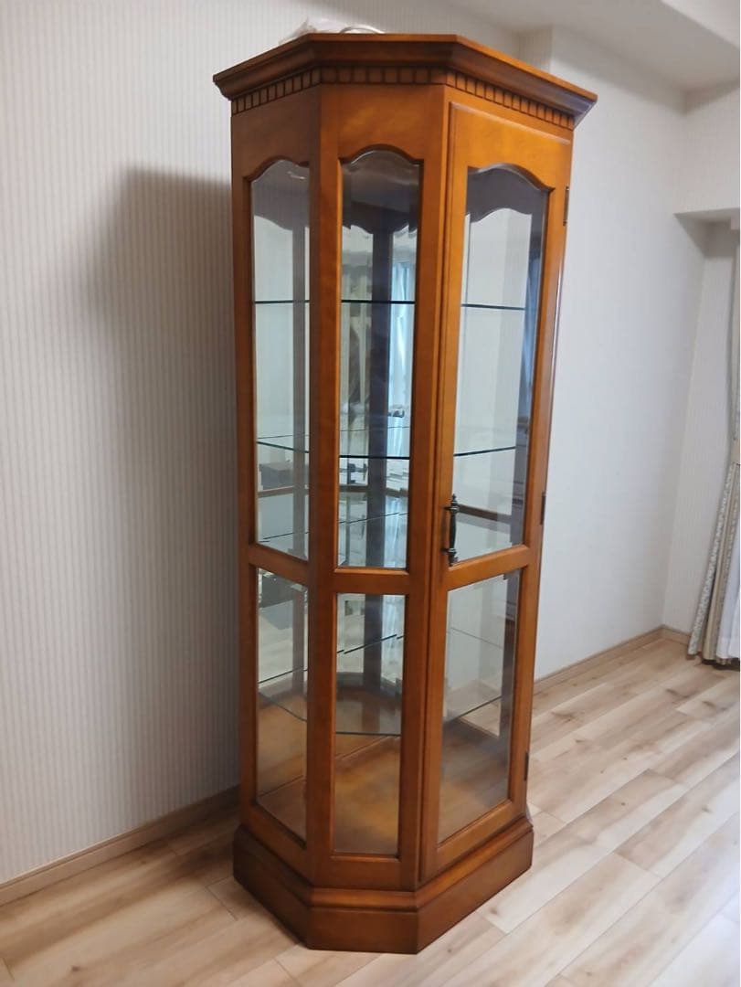 ダニエル 木製 八角形 キュリオケース ガラスケース ディスプレイケース