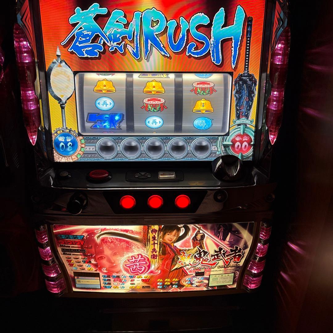 【送料込み】新鬼武者　茜パネル 不要機付き パチスロ実機