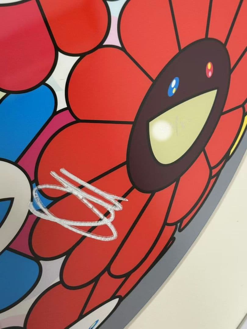 村上隆 ポスター 燃え滾る血潮 サイン入り フラワーボール 限定 花 新作