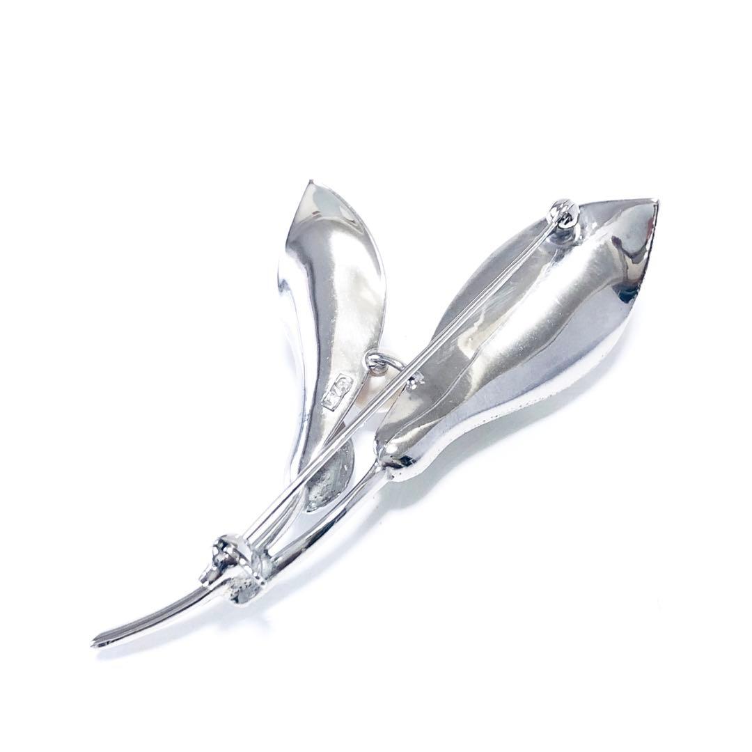 Mikimoto ミキモト パール ブローチ 真珠 リーフ J251061