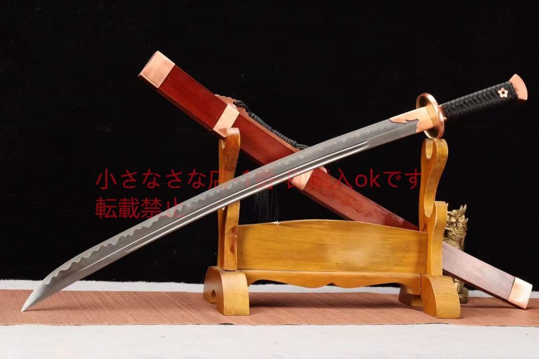 【酸枝紫銅明官刀】古兵器 武具　刀装具　日本刀　模造刀 居合刀
