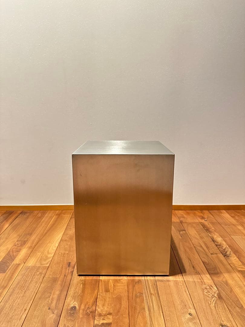 【新品】アートオブブラック ステンレス スクエア サイドテーブル スツール