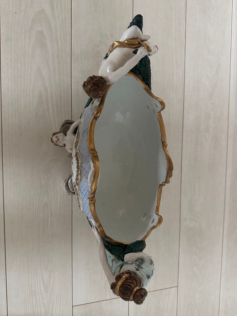 マイセンMeissen 美人天使図コンポート　特大45cm