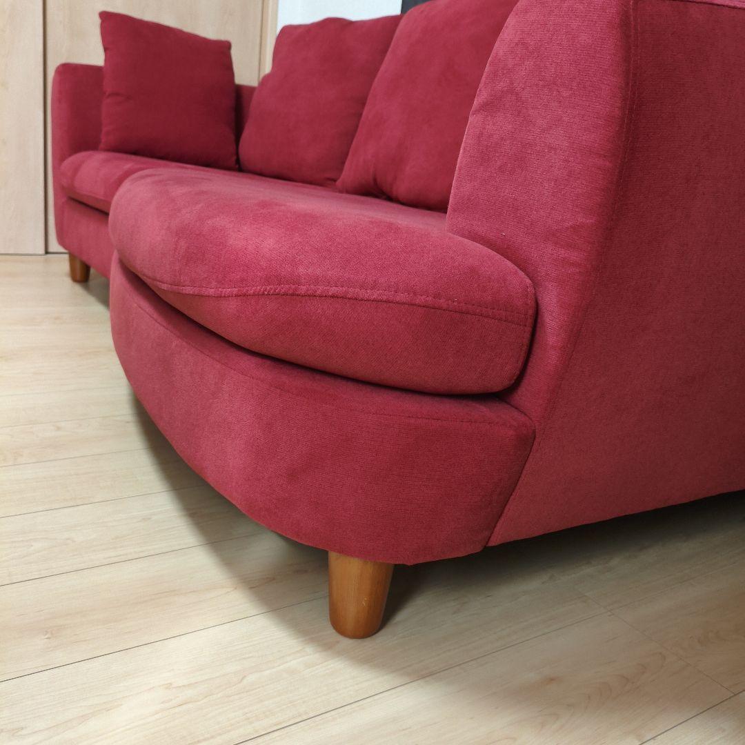 3人掛けソファー レイコージャパン6850 赤