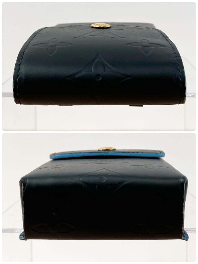 ルイヴィトン モノグラムマット シガーケース タバコケース ショルダー付 黒