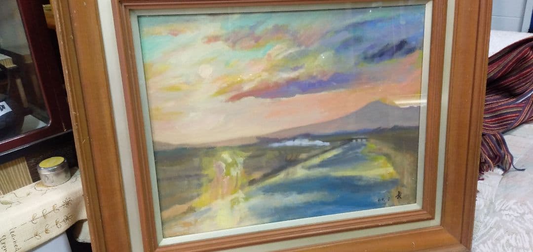 宮本長の絵画です額縁は古い物です作品は綺麗です
