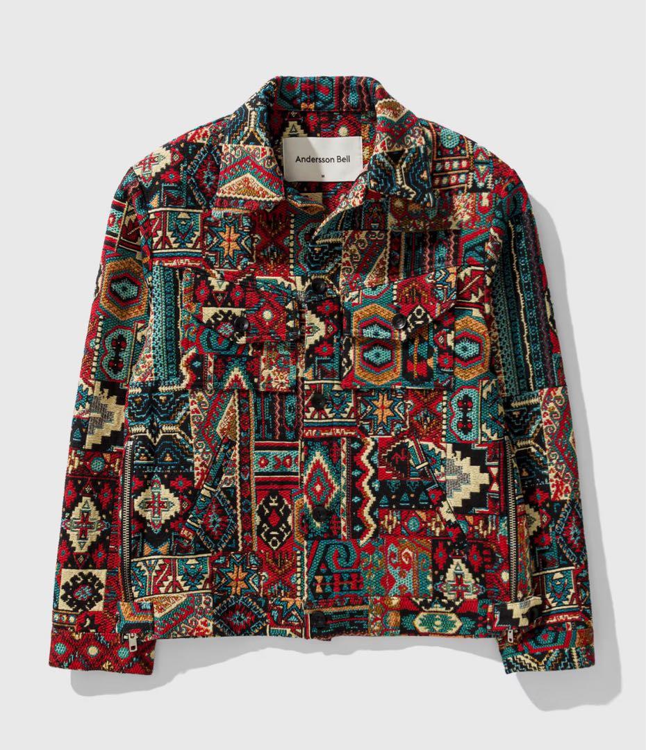ジャケット・アウター ANDERSSON BELL 22AW Red Jacquard Jacket