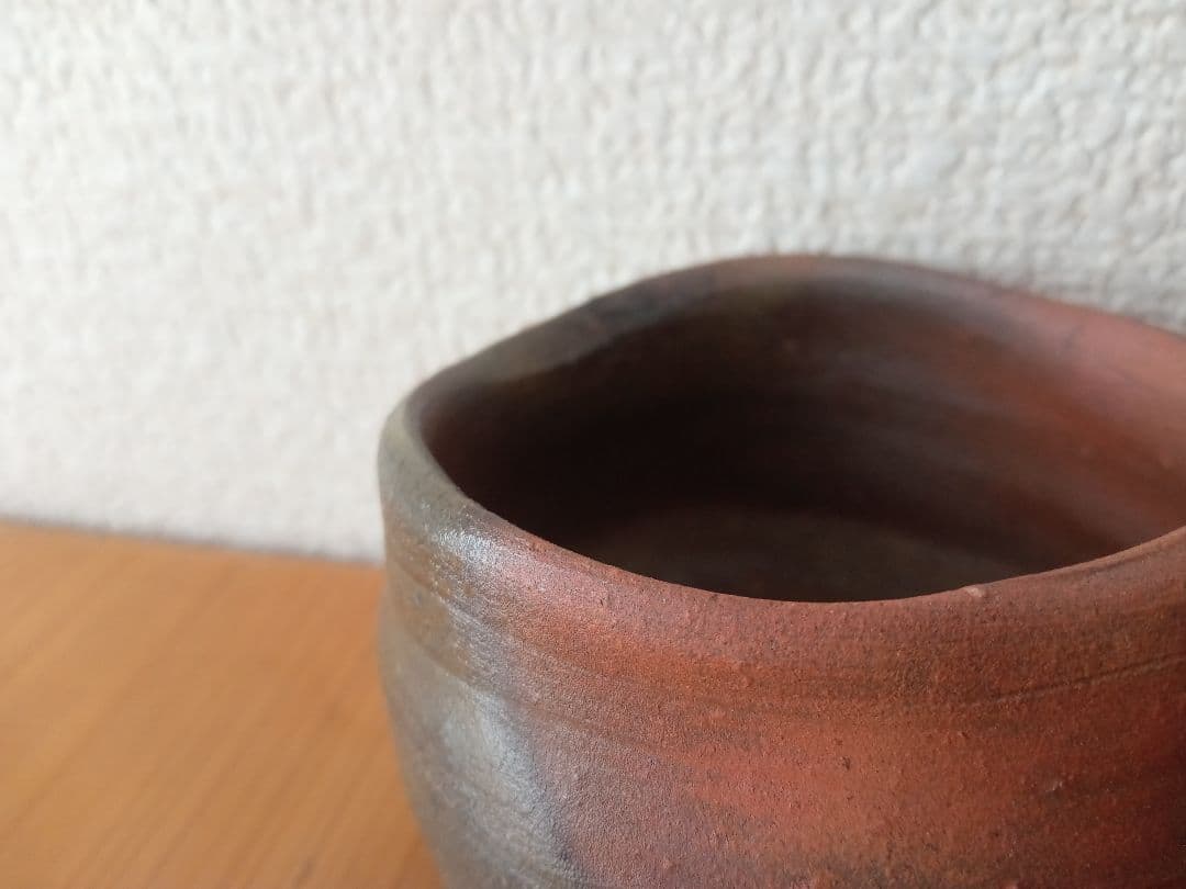 備前焼　中村和樹ぐいのみ　中村六郎　中村真 共箱　共布　栞あり