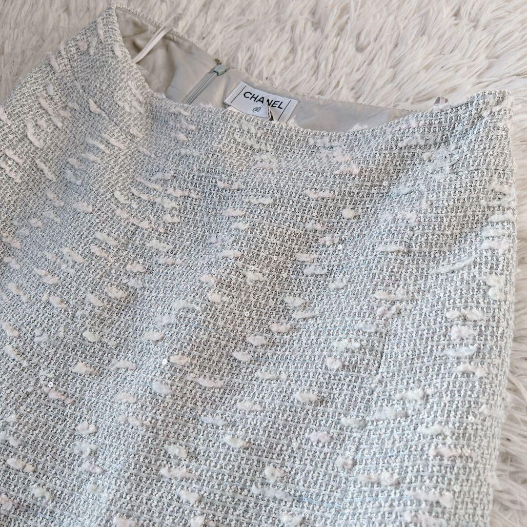 CHANEL シャネル スカート ツイード スパンコール