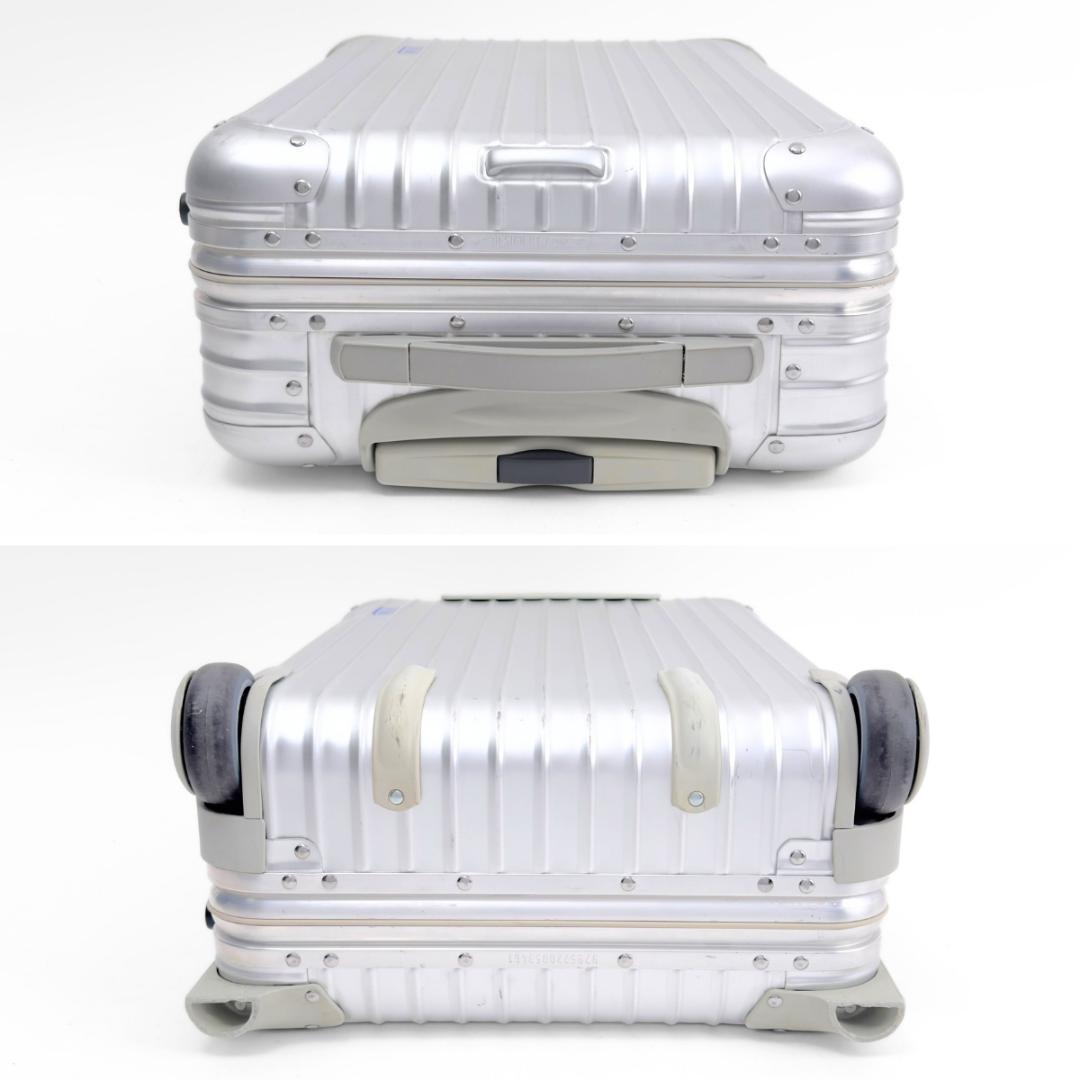 美品 リモワ トパーズ 32L 機内持ち込み 2輪 TSAロックベルト付 アルミ