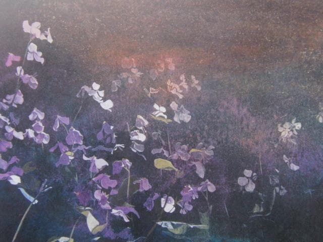 波多野杜邦、【春想】、希少な額装用画集より、新品額装付