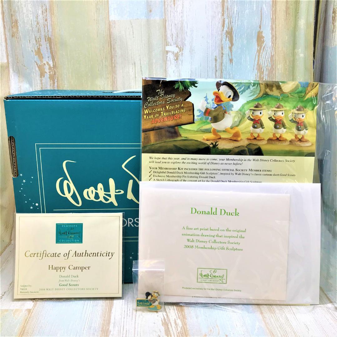 レア★WDCC ドナルドの少年団長 ドナルドダック 陶器製フィギュア