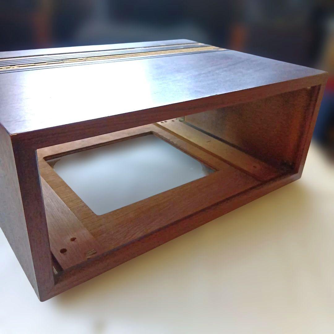 昭和レトロ品 Victor JT-V6 FMステレオチューナー キャビネット付