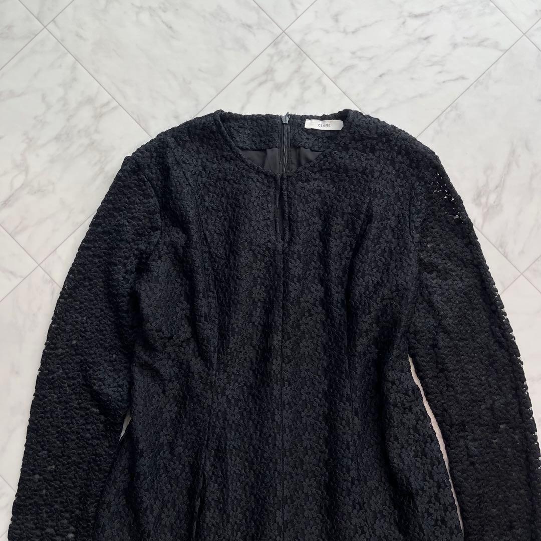 CLANE クラネ　定価3万円　3Dフラワーレースワンピース　ロングワンピース