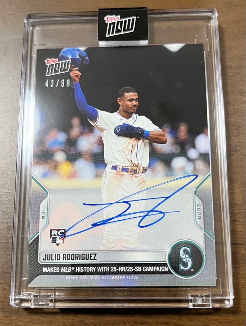 【最終値下げ】フリオ・ロドリゲス topps now auto 直筆サイン RC