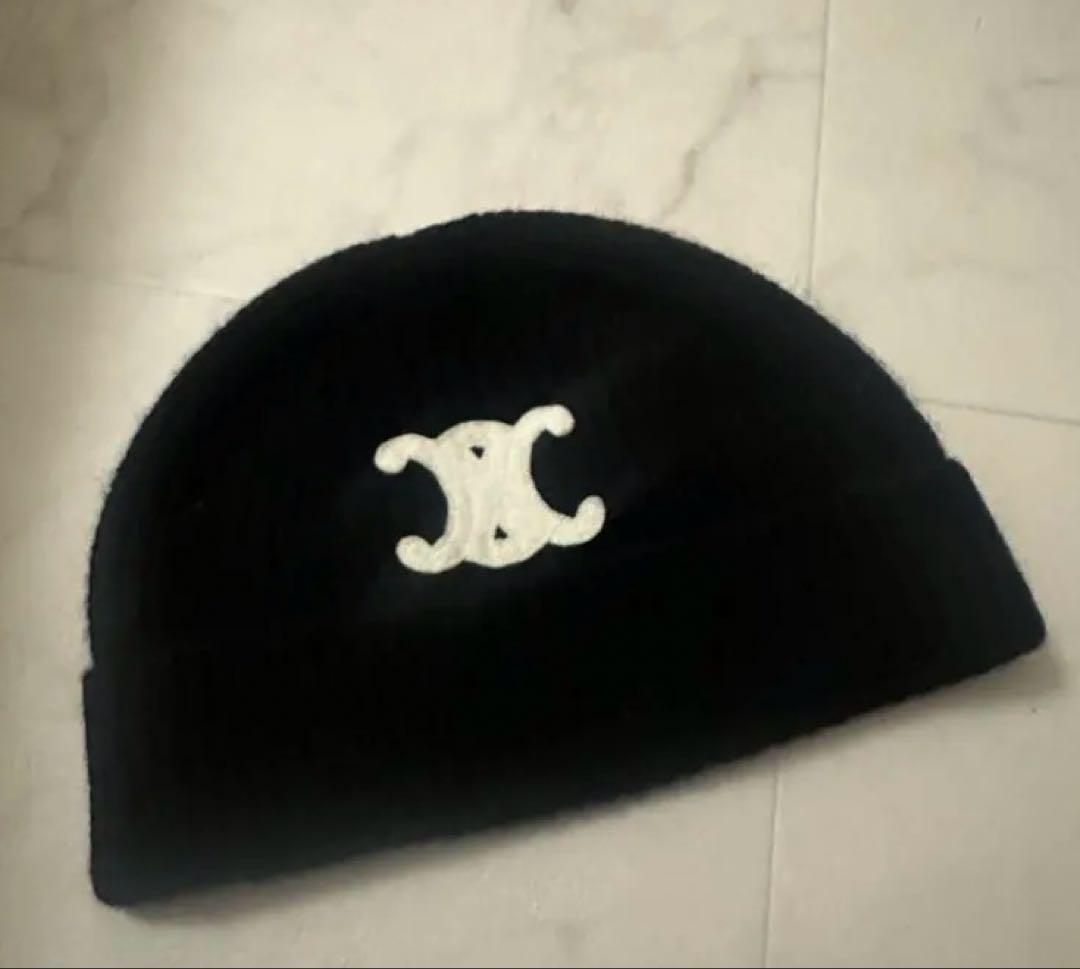 即日発送可能 セリーヌ CELINE トリオンフ ニット帽