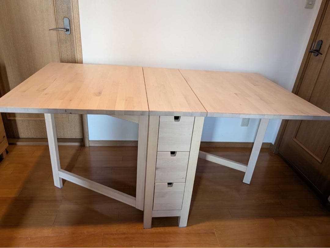 【送料込み】IKEAノールデンゲート レッグテーブル 折りたたみ 収納