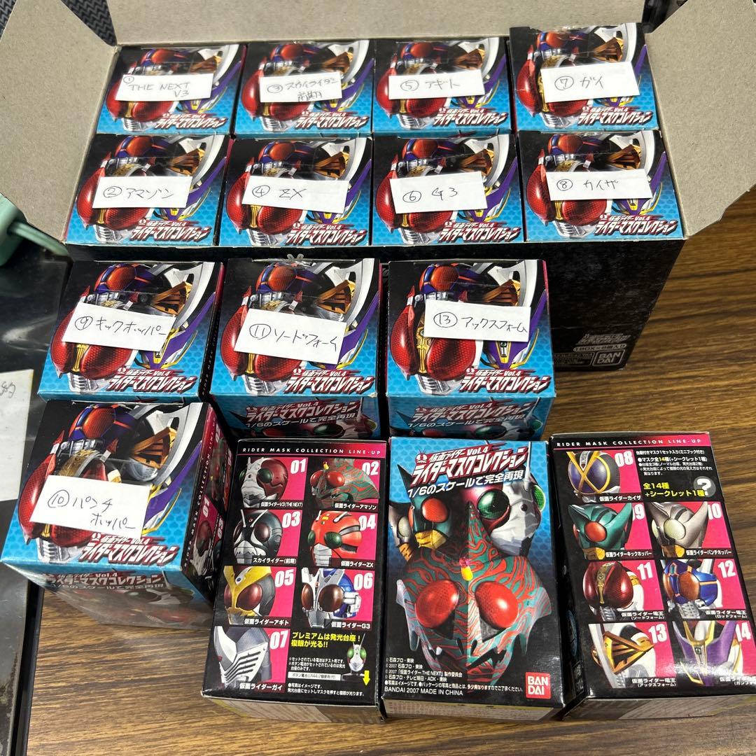 【ほぼ全部内袋未開封】170種ライダーマスクコレクション　ダブり無まとめてセット