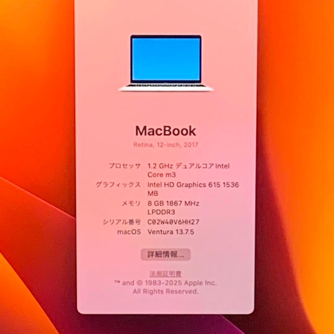 MacBook 2017 SSD256GB ローズゴールドパソコンPC