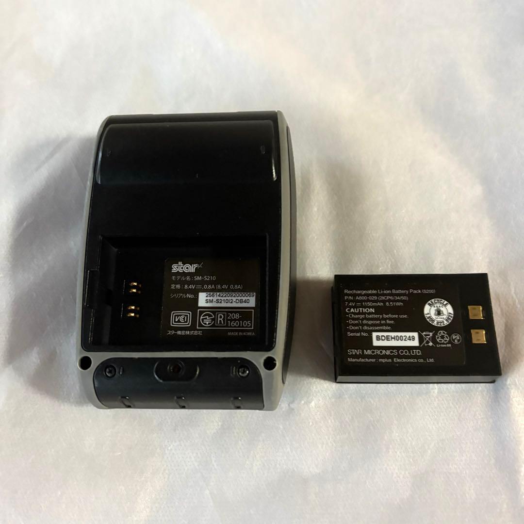 【ロール紙12個付】モバイルレシートプリンターstar SM-S210i