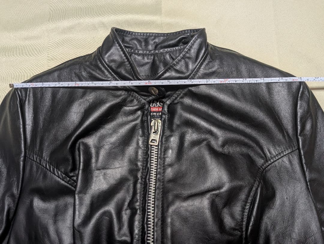 BROOKS ブラックレザーシングルライダースジャケット ヴィンテージ BUCO