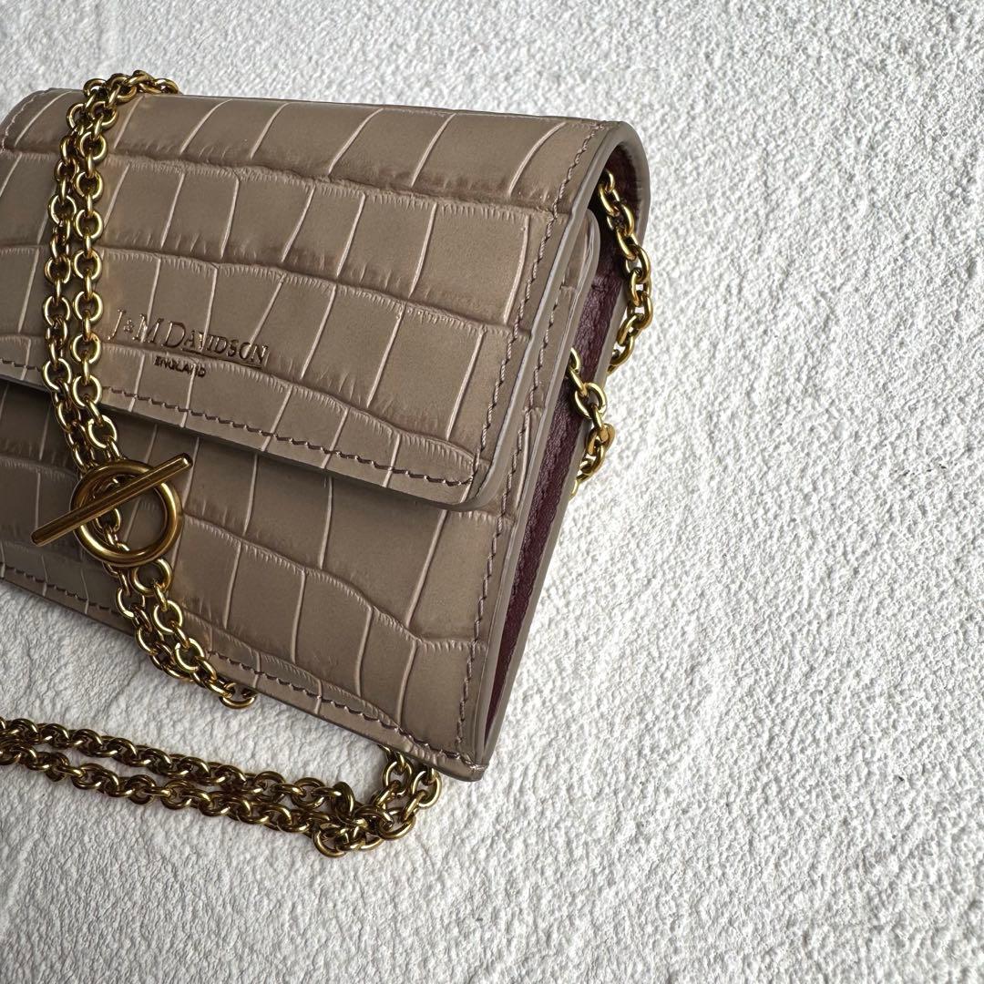 J&M DAVIDSON チェーン ウォレット トープ ショルダー ケース