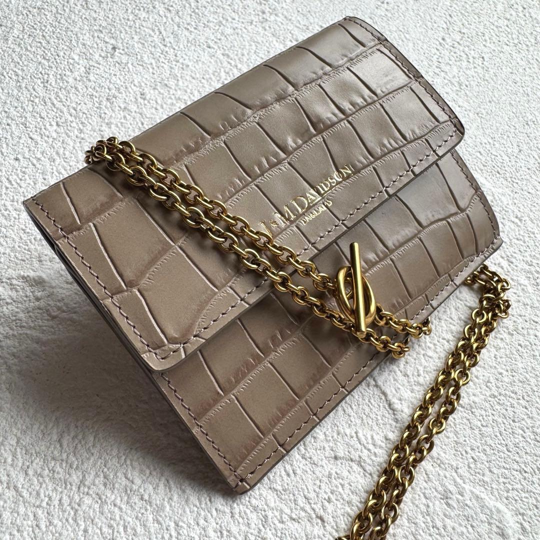 J&M DAVIDSON チェーン ウォレット トープ ショルダー ケース