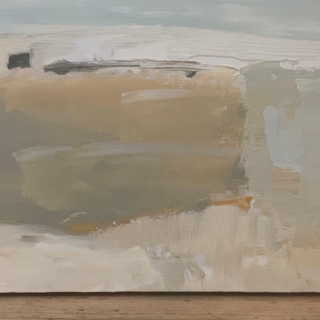 「海」 油彩 油絵 木製パネルに油彩 現代美術 oil on board 絵