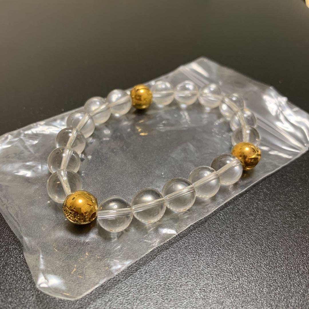 矢沢永吉 ストーンプレス Zスター クリスタル ゴールド ブレスレット