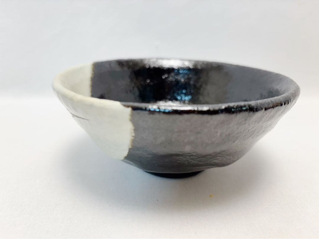 未使用 茶道具 松楽作 黒楽数茶碗 5客陶印 煎茶 茶器 茶事 茶席 茶会 紙箱