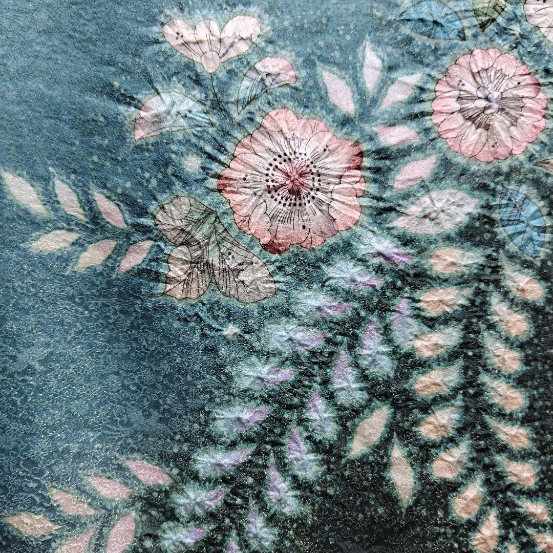 お直し無料！振袖フルセット(8点)・辻ヶ花・辻が花・絞り・作家物・翠山工房・落款