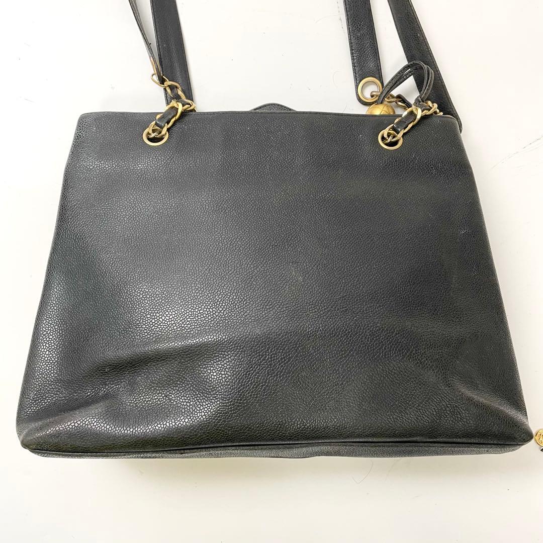 Yuko☆シャネル　キャビアスキン　ターンロック　チェーン　ショルダー