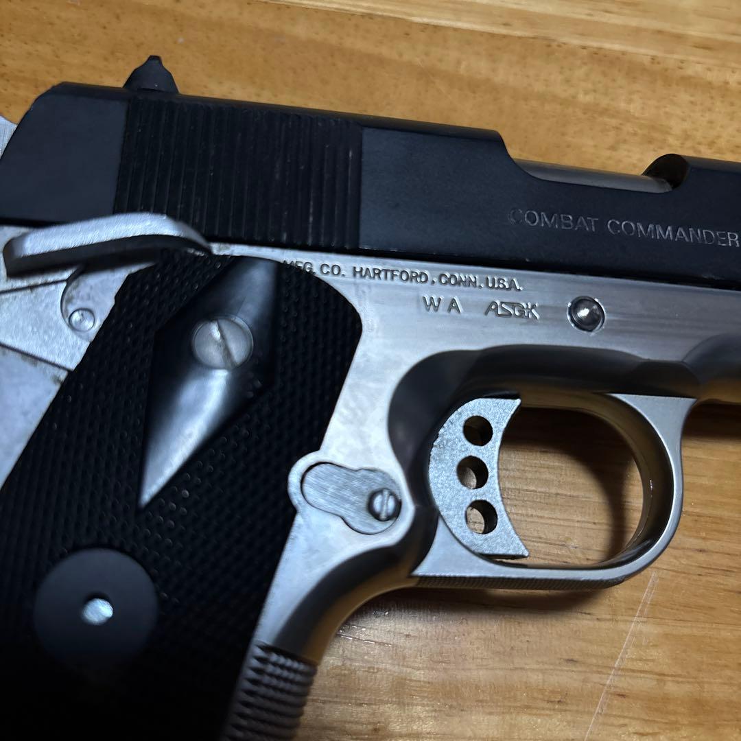 コルト コンバットコマンダー カスタム フレイムシルバー　ウエスタンアームズ