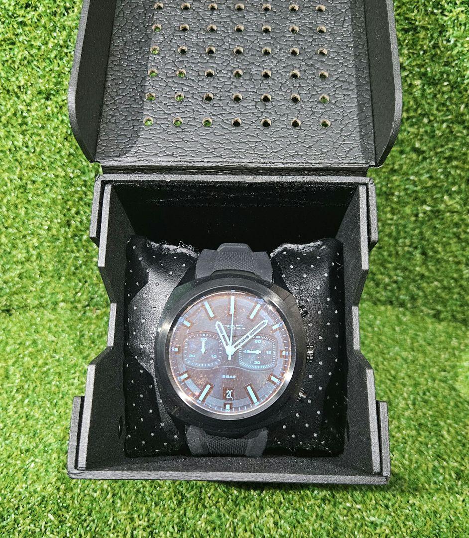 終値DIESEL 新品未使用 ディーゼルラバーベルト 腕時計 ブラック/ブルー