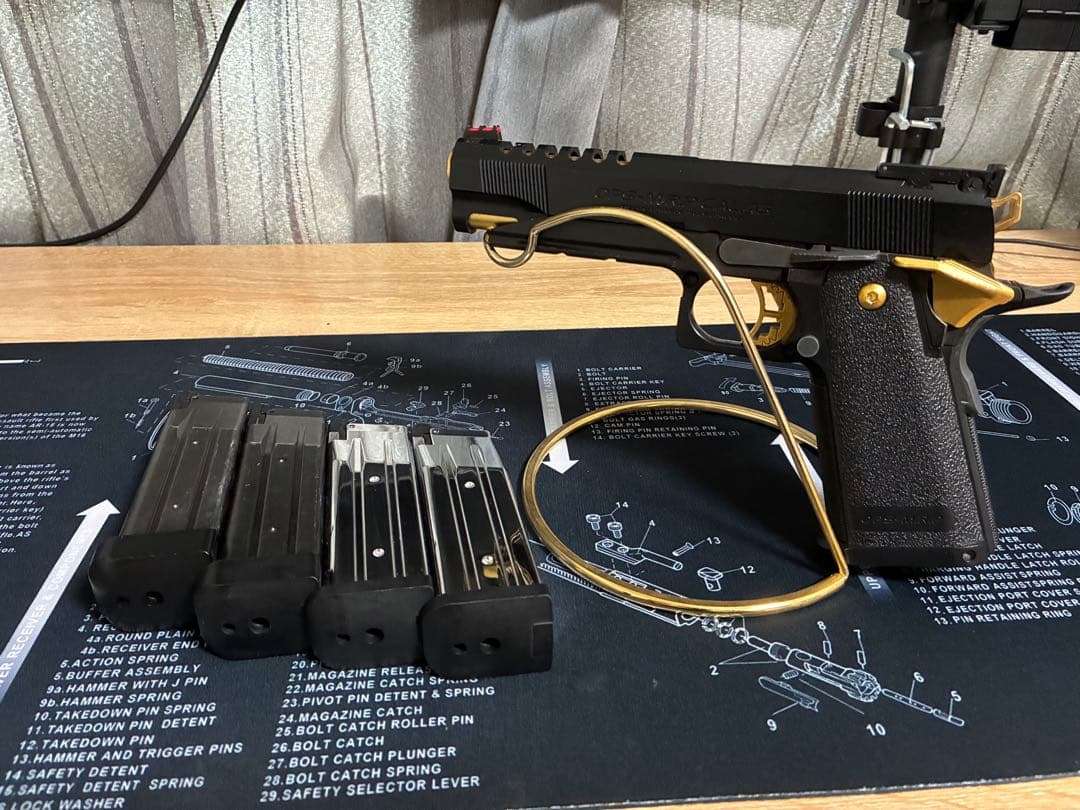 東京マルイ Hi-CAPA 5.1 ゴールドマッチ 本体＋マガジン4本セット