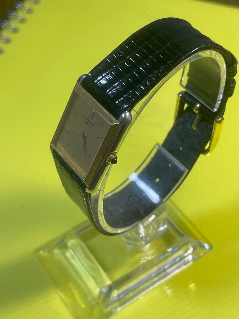 セイコー クレドール ゴールド腕時計 14K BEZEL