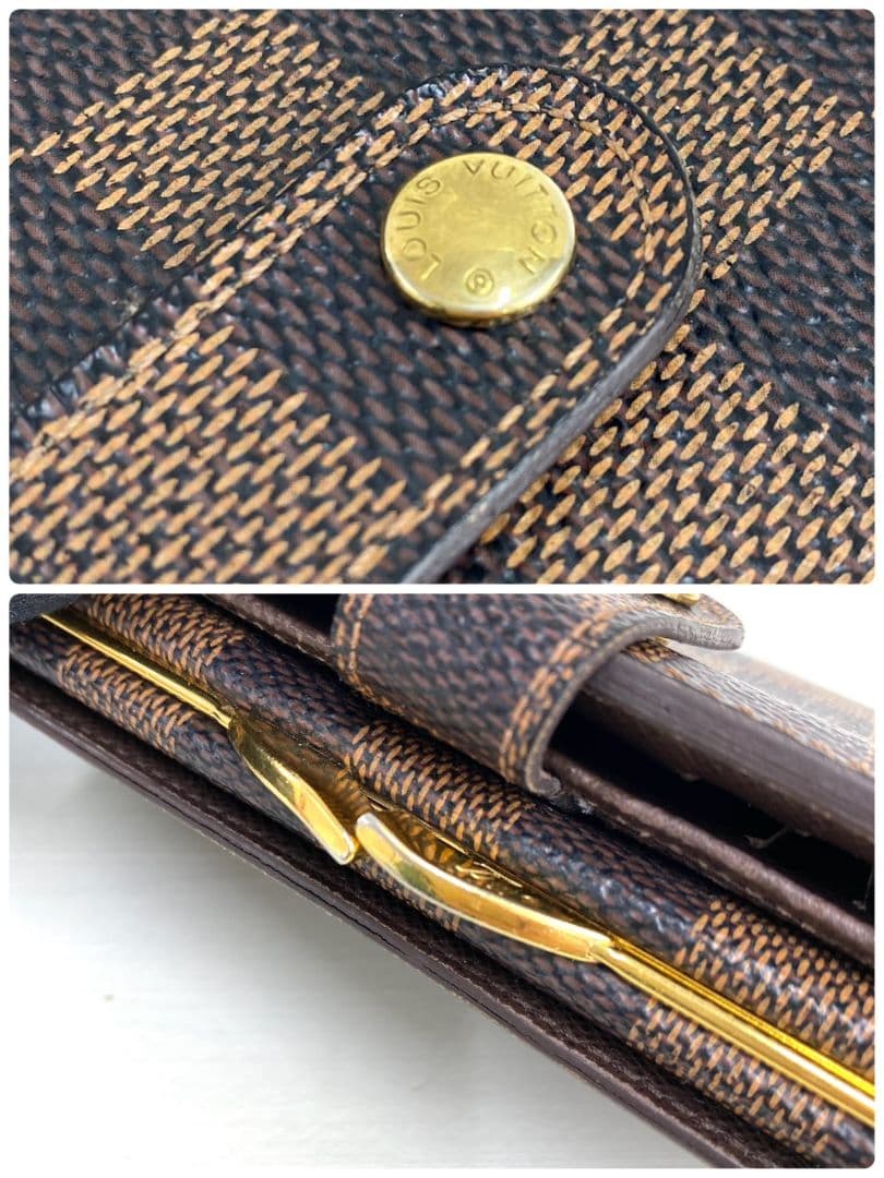 新型美品✨️ルイヴィトン　ヴィエノワ　ダミエ　エベヌ　二つ折り　財布