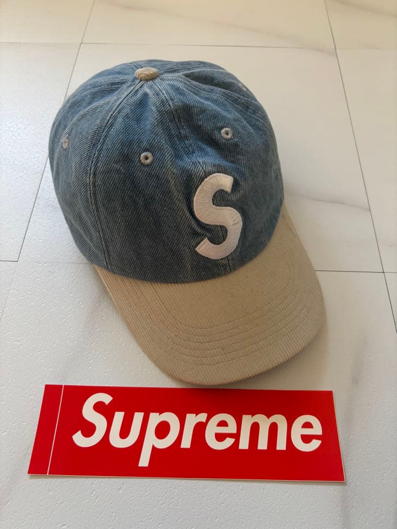 帽子 Supreme 2-Tone SLogo 6-Panel WashedDenim