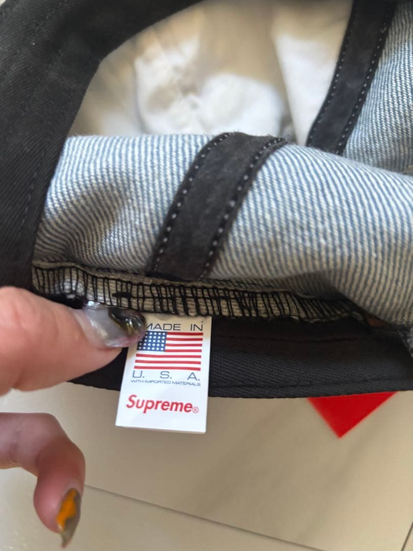 帽子 Supreme 2-Tone SLogo 6-Panel WashedDenim
