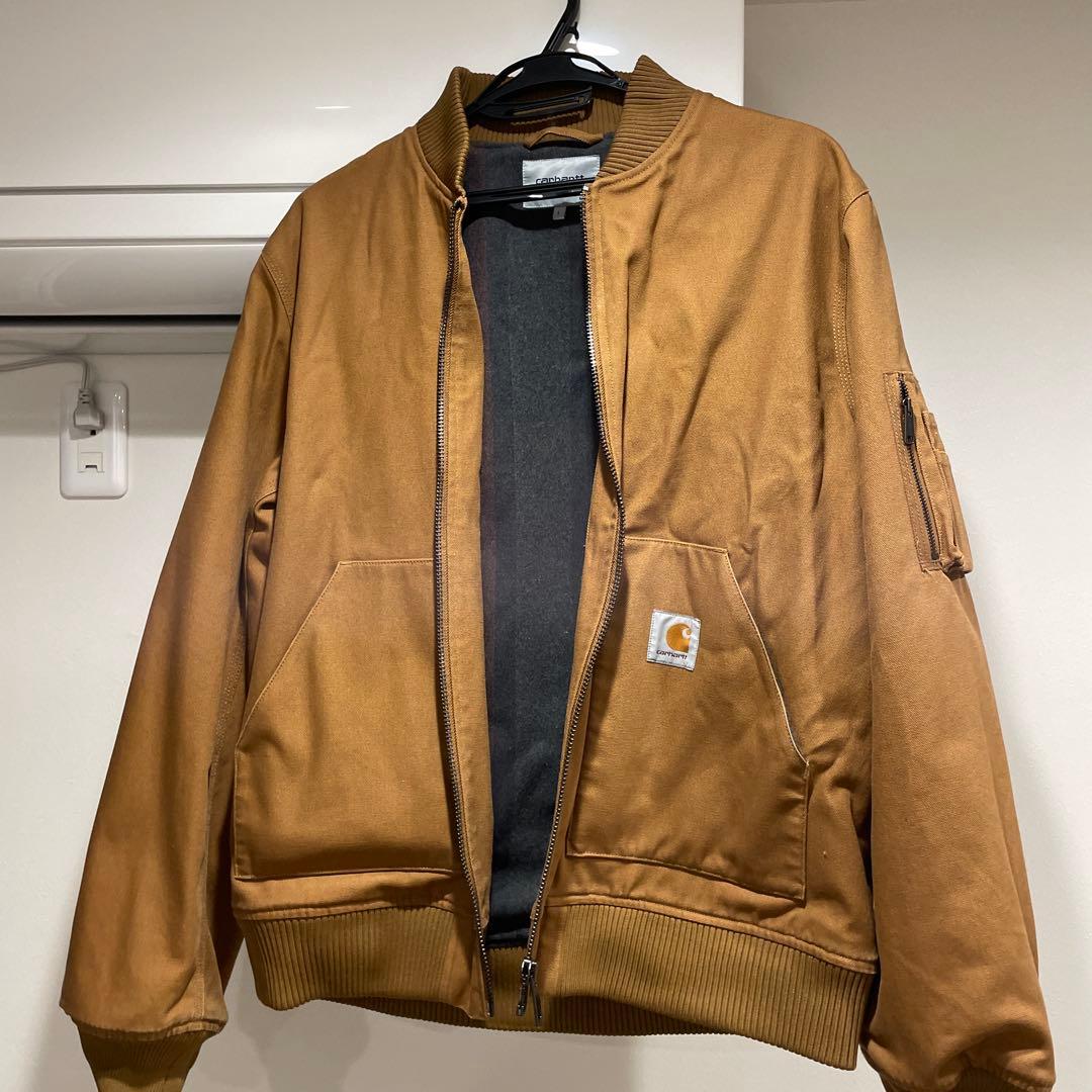 Carhartt ブラウン ジップアップジャケット