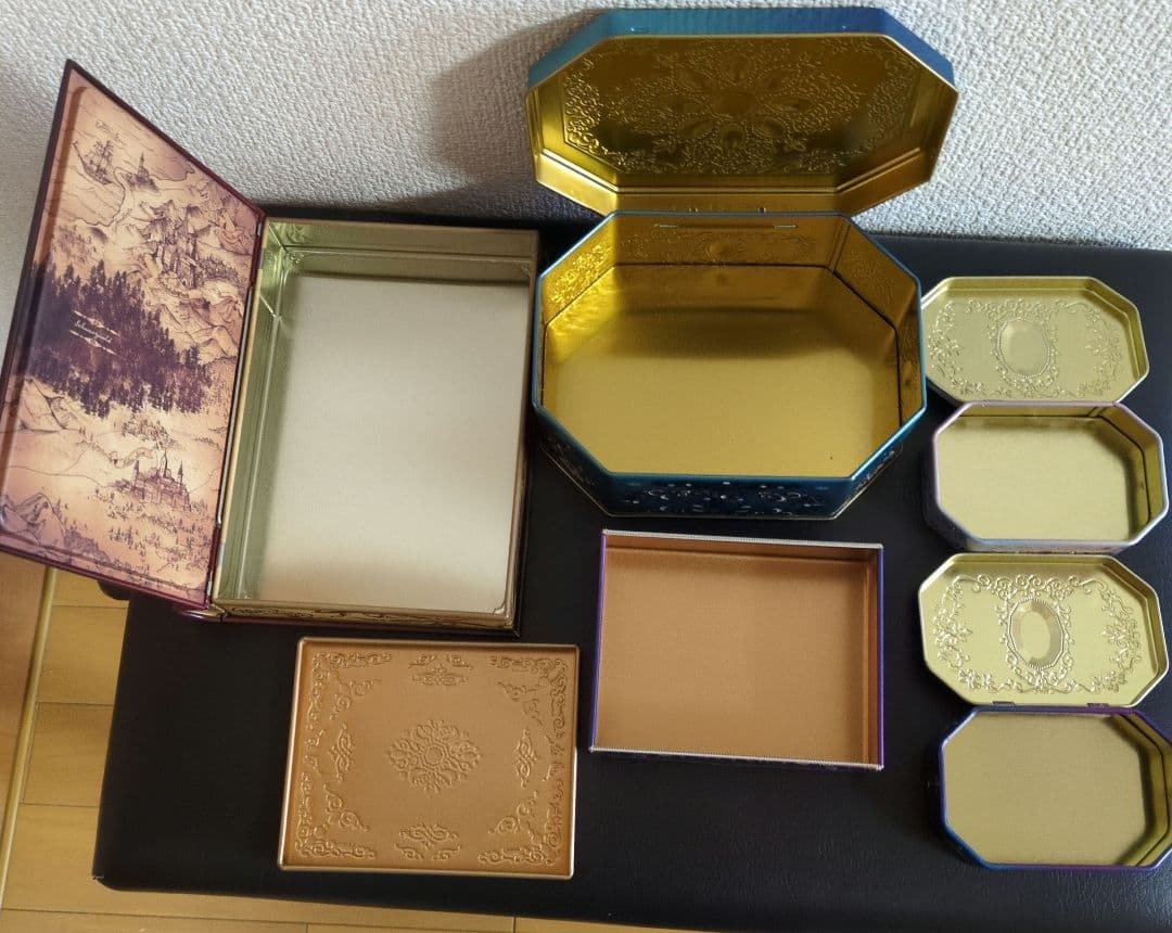 メリーチョコレート☆缶のみ　ナハトラビュリント　&　ジャミーラ3種類