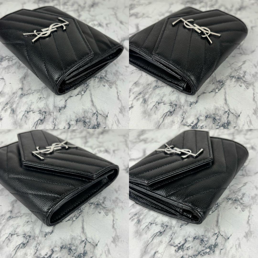 98 SAINT LAURENT サンローラン　三つ折り財布