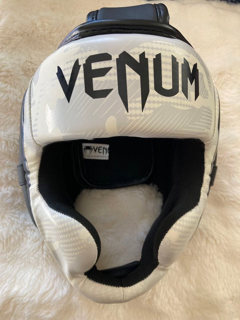 Venum Elite ヘッドギア - ホワイト/カモ　Mサイズ